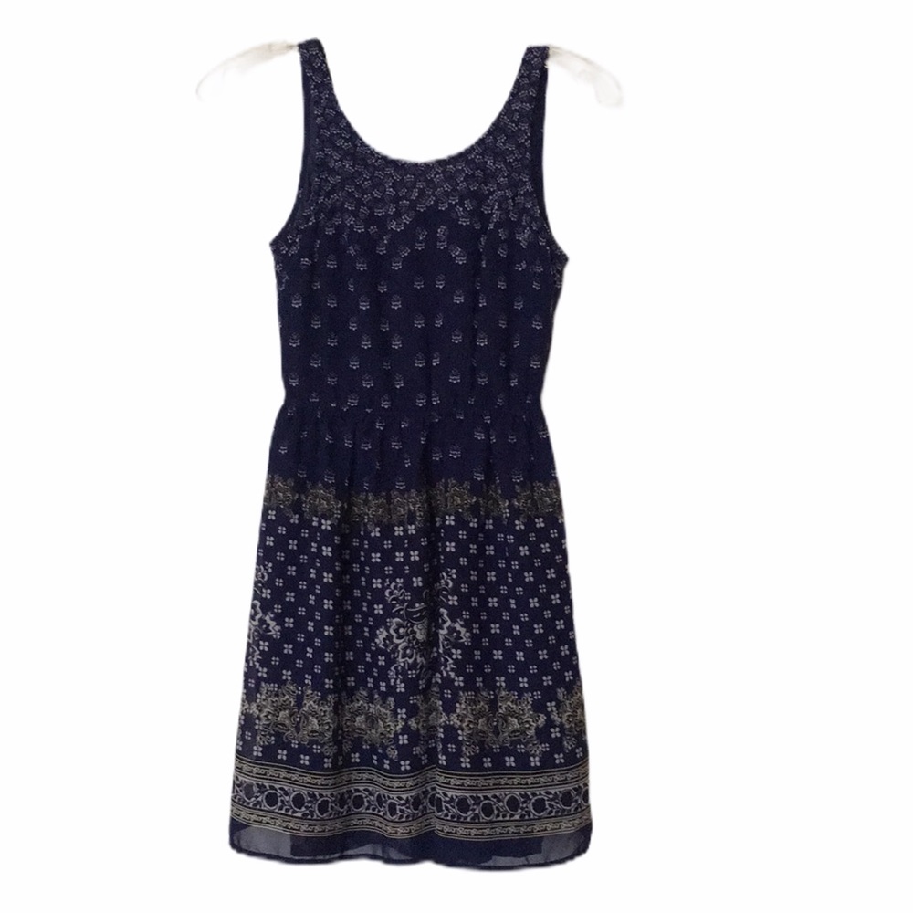 Divided 🛍️ Blue Bandana Print Dress Sz 4